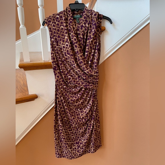 Ralph Lauren Dresses & Skirts - Ralph Lauren Sz 6 lovely faux wrap dress, ruched at waist for flattering style